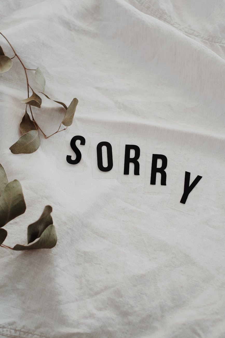 A Heartfelt Apology Poem.